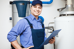 inspector_smiling_while_looking_at_a_water_heater