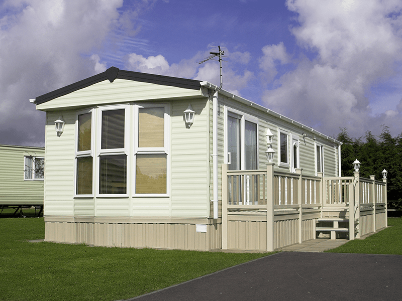 exterior view of mobile home